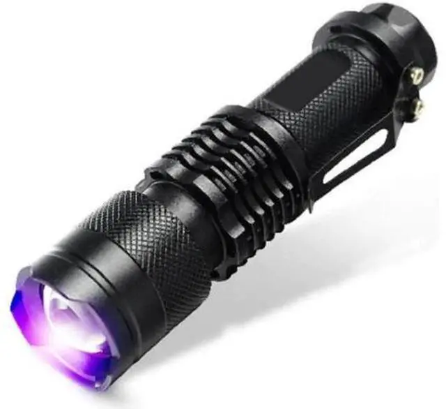Main image of Q5 395 UV Purple Light Flashlight Telescoping Zoom Money Checker Torch UV Flashlight Ultraviolet Torch With Zoom Function