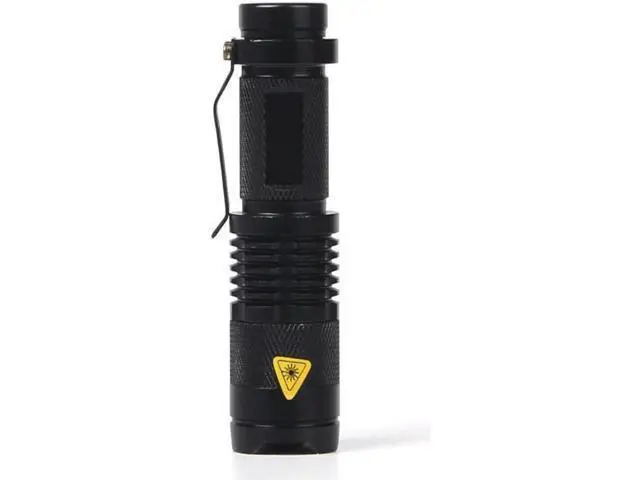 Alt view image 3 of 5 - Q5 395 UV Purple Light Flashlight Telescoping Zoom Money Checker Torch UV Flashlight Ultraviolet Torch With Zoom Function