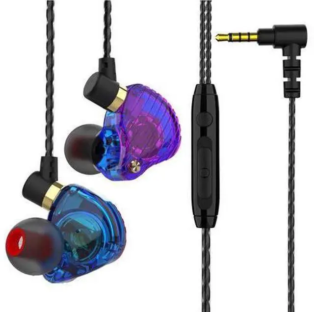 Alt view image 4 of 5 - SK3 Wired Earphone HIFI HD Noise Reduction 11.6MM Dynamic Diver In-Ear Earbuds Sport Gaming Wired Headphones with Mic