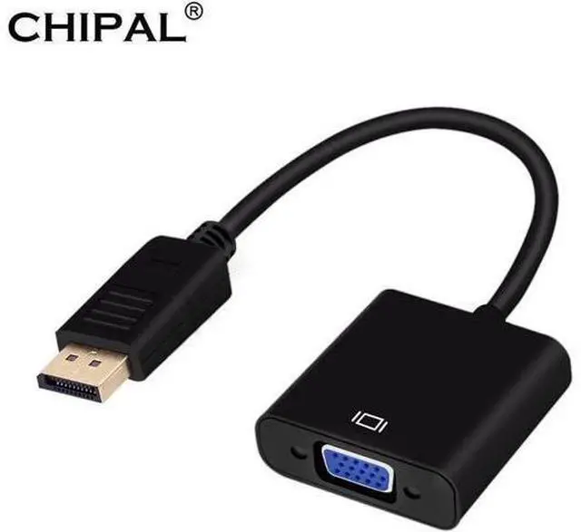 Main image of Display Port DP to VGA Adapter Cable Male to Female Converter for PC Computer Laptop HDTV Monitor Projector