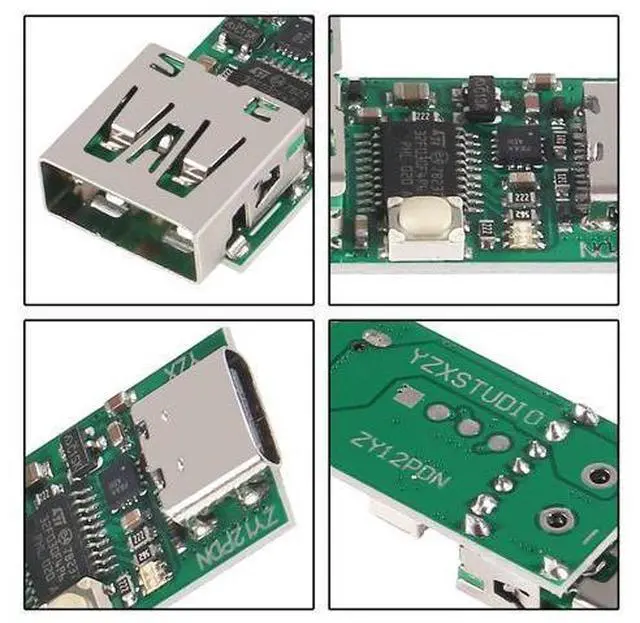 Alt view image 3 of 6 - anicorn 2PCS Type-C USB-C PD2.0 3.0 to DC USB Decoy Fast Charge Trigger Poll Detector 100W MA (ZY12PDN USB Board)