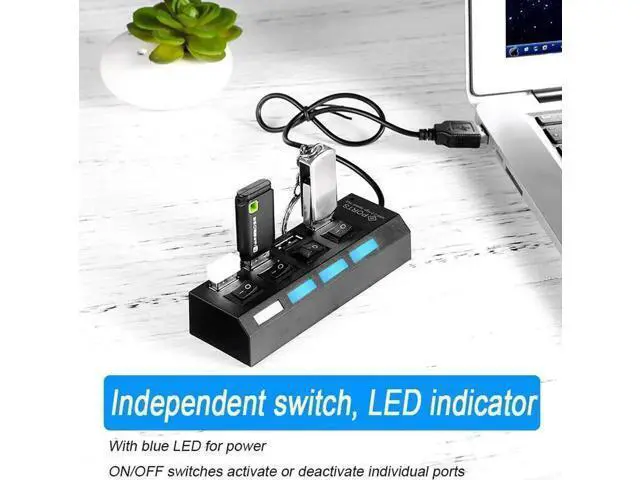 Alt view image 3 of 5 - Speed USB Hub 3.0 USB Splitter Multi USB 2.0 Hub Multiple 4/7 Port Hab Splitters For PC Computer Accessories