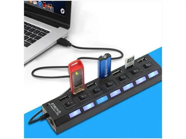 Alt view image 4 of 5 - Speed USB Hub 3.0 USB Splitter Multi USB 2.0 Hub Multiple 4/7 Port Hab Splitters For PC Computer Accessories