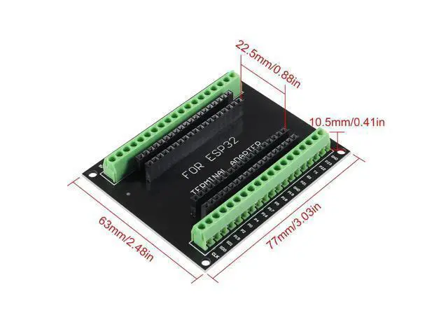 Alt view image 4 of 7 - anicorn 5PCS ESP32 Breakout Board GPIO 1 into 2 for 38PIN No Mounting Hole Version ESP32 ESP-WROOM-32 ESP32 ESP-32S Development Board
