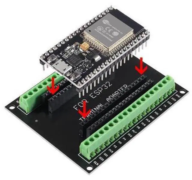 Alt view image 7 of 7 - anicorn 5PCS ESP32 Breakout Board GPIO 1 into 2 for 38PIN No Mounting Hole Version ESP32 ESP-WROOM-32 ESP32 ESP-32S Development Board