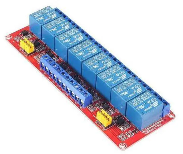 Alt view image 4 of 7 - 2PCS 24V Relay Module with Optocoupler Isolation Support High and Low Level Trigger Relay Red Board (8 Channel 24 Relay)