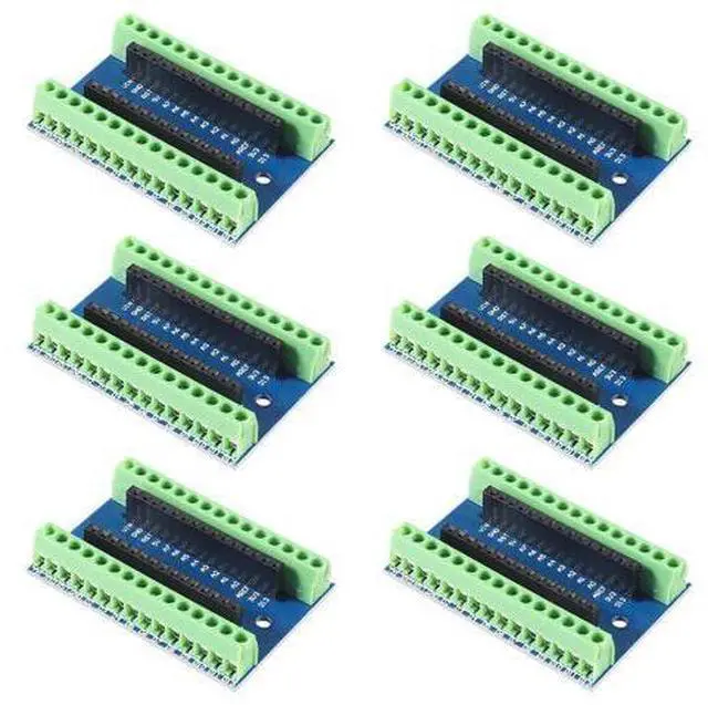 Main image of anicorn 6pcs Nano Screw Terminal Adapter Shield Expansion Board Nano V3.0 AVR ATMEGA328P-AU Module