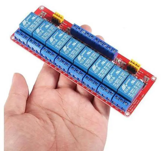 Alt view image 7 of 7 - 2PCS 24V Relay Module with Optocoupler Isolation Support High and Low Level Trigger Relay Red Board (8 Channel 24 Relay)