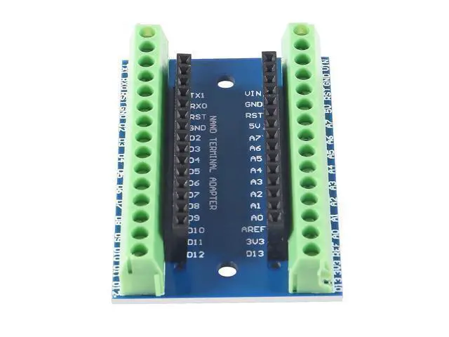Alt view image 4 of 6 - anicorn 6pcs Nano Screw Terminal Adapter Shield Expansion Board Nano V3.0 AVR ATMEGA328P-AU Module