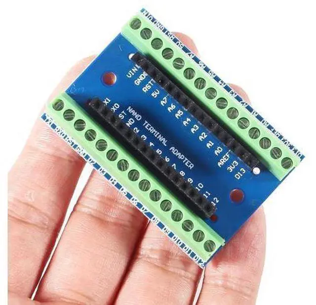 Alt view image 6 of 6 - anicorn 6pcs Nano Screw Terminal Adapter Shield Expansion Board Nano V3.0 AVR ATMEGA328P-AU Module