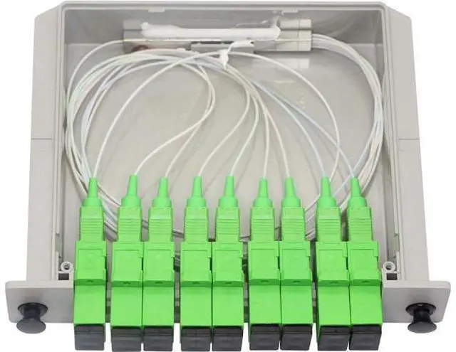 Alt view image 3 of 5 - PLC Splitter,1x8 SC/APC Cassette Card Inserting PLC Splitter Module 1:8 Ports Fiber Optical PLC Splitter for Home Wiring, Engineering Projects, Fiber Optic LAN