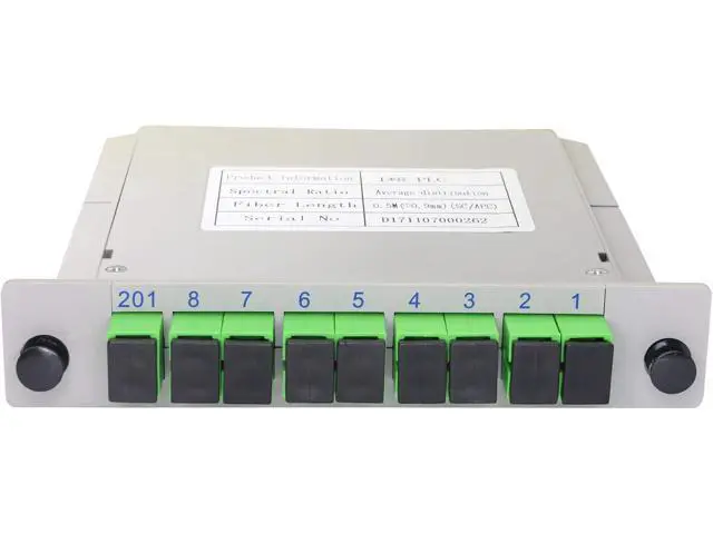 Alt view image 4 of 5 - PLC Splitter,1x8 SC/APC Cassette Card Inserting PLC Splitter Module 1:8 Ports Fiber Optical PLC Splitter for Home Wiring, Engineering Projects, Fiber Optic LAN