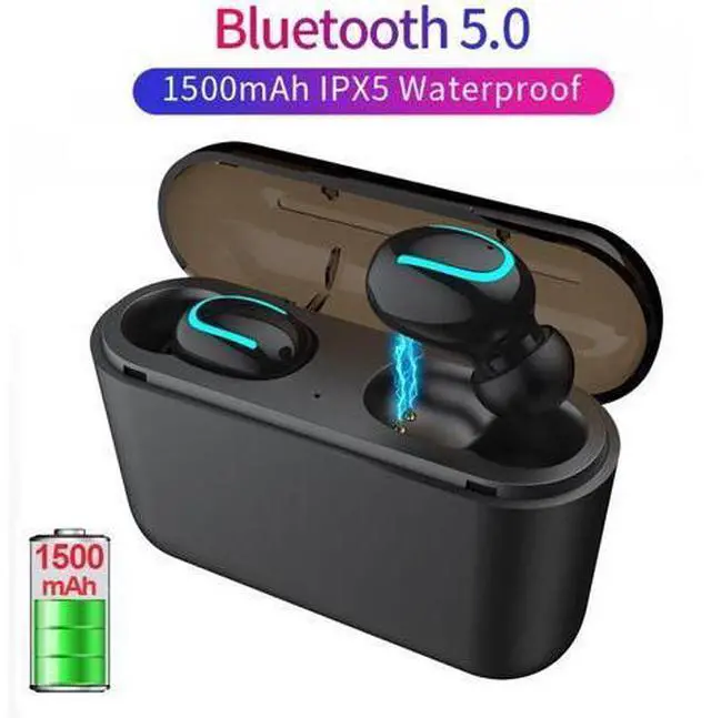 Main image of Wireless Bluetooth V5.0 Earphone 5.0 TWS Sport Earbuds Deep Bass In-Ear Gaming Headphones Hands- with Mic Charging bank
