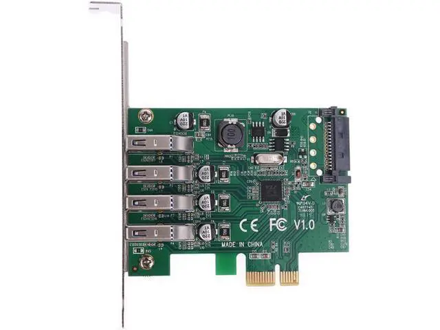 Alt view image 4 of 5 - board pci express 4 inputs usb 3.0, 4 inputs usb 3.0 hub adapter 4 inputs usb3.0 usb controller 3 0 pci and pcie expre