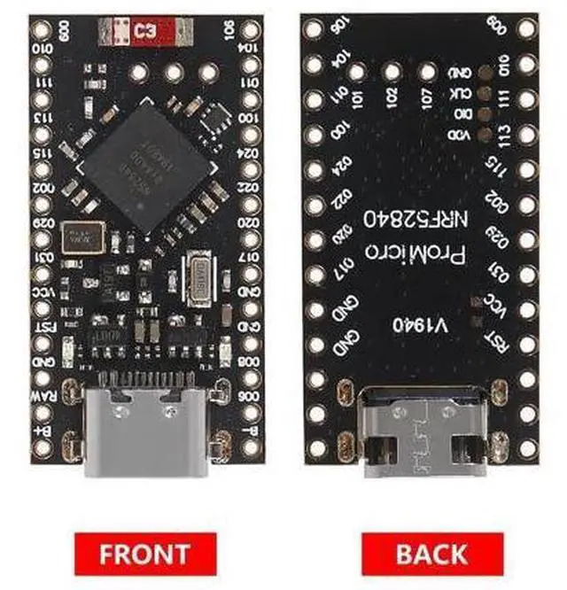 Alt view image 2 of 7 - anicorn 2PCS Pro Micro NRF52840 Development Board Wireless Bluetooth Charging Management ModuleNano V2.0 Bluetooth Charging Management Pro Micro NRF52840