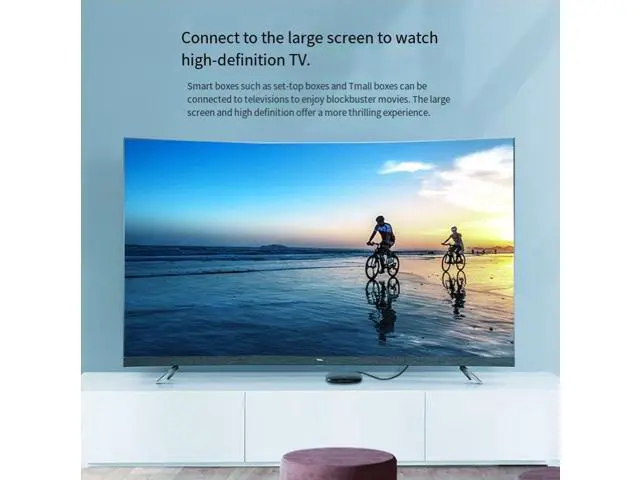 Alt view image 4 of 4 - Red and Black Network HDTV high-definition Cable V1.4 version 1080P is suitable for high-definition cable interface TV and computer connection cables of 3 meters