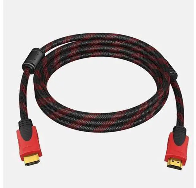 Alt view image 2 of 4 - Red and Black Network HDTV high-definition Cable V1.4 version 1080P is suitable for high-definition cable interface TV and computer connection cables of 3 meters