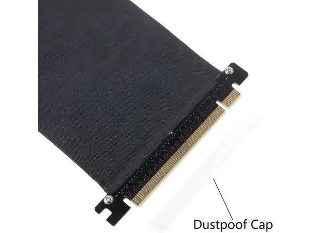 Alt view image 2 of 5 - Express e3.0 16X to 16X Flexible Cable Card Extension Port Adapter 90 Degree Angle High Speed Extender Riser Card