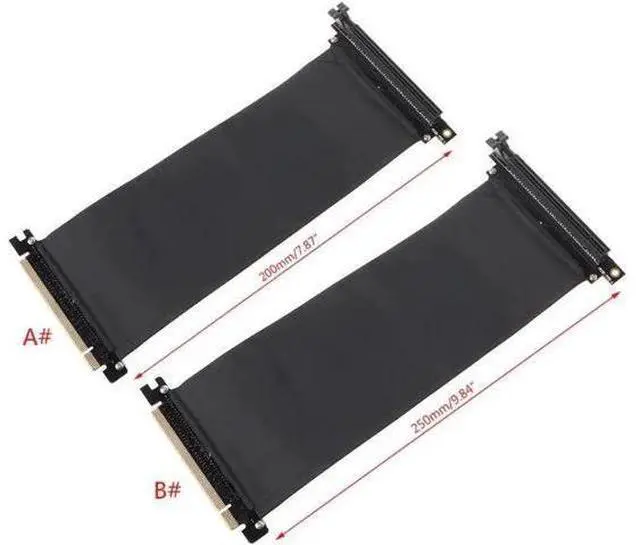 Main image of Express e3.0 16X to 16X Flexible Cable Card Extension Port Adapter 90 Degree Angle High Speed Extender Riser Card
