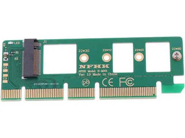 Alt view image 3 of 5 - 1PC NVMe M.2 NGFF SSD to PCI-E PCI express 3.0 16x x4 adapter riser card converter SSD Circuit Board Computer connections