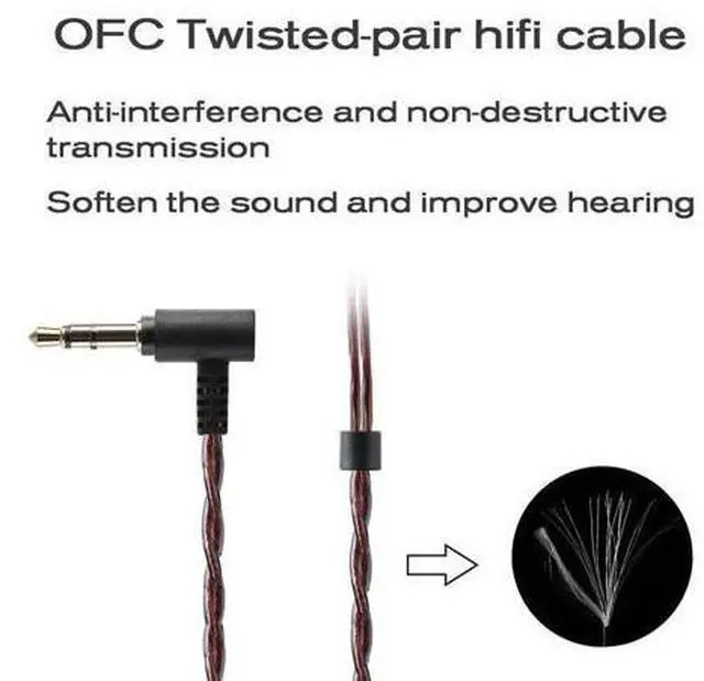 Alt view image 3 of 5 - EP01 3.5mm Wired Headphones 15.4MM Dynamic Flat Head Music Earphone Oxygen Free Copper Wire With Mic Smart Phone Earbuds