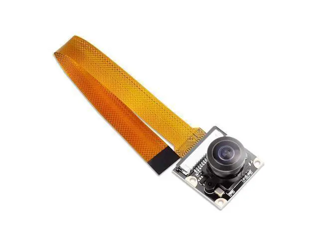 Alt view image 2 of 7 - Raspberry Pi Zero W Camera Module 5MP Wide Angle 160 Degree Fisheye Lens Camera OV5647 1080P Sensor HD Webcam Video with Zero Cable for Raspberry Pi Model 3 B/B+ A+ RPi 3/2/1/zero/zero W