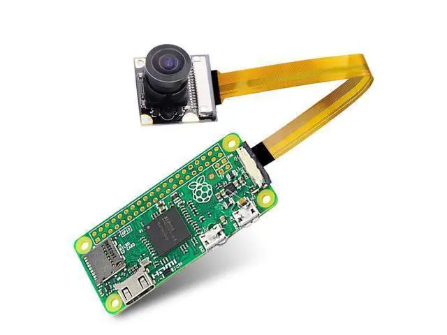 Alt view image 6 of 7 - Raspberry Pi Zero W Camera Module 5MP Wide Angle 160 Degree Fisheye Lens Camera OV5647 1080P Sensor HD Webcam Video with Zero Cable for Raspberry Pi Model 3 B/B+ A+ RPi 3/2/1/zero/zero W