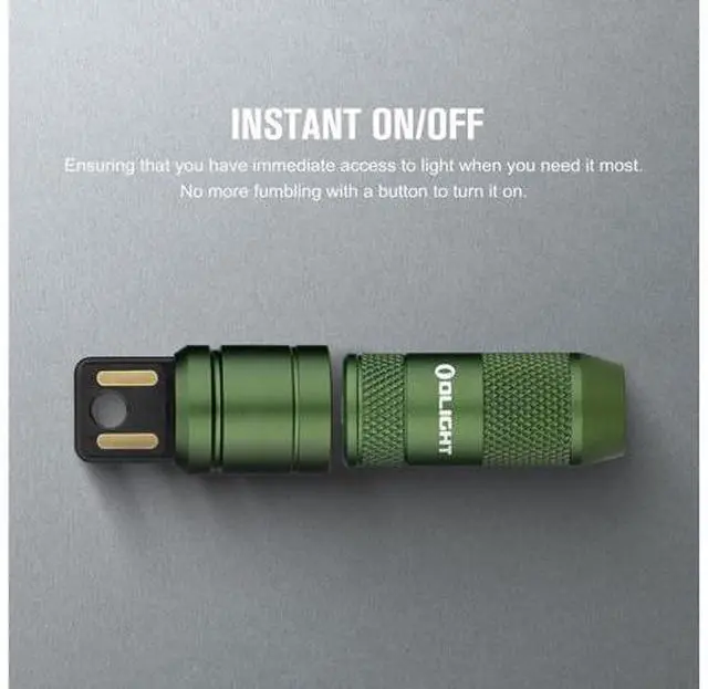 Alt view image 4 of 7 - OLIGHT IMINI 2 EDC Rechargeable Keychain Flashlight, 50 Lumens Compact and Portable Mini Light, Tiny LED Keyring Lights with Built-in Battery Ideal for Everyday Carry and Emergencies (OD Green)