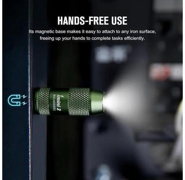 Alt view image 5 of 7 - OLIGHT IMINI 2 EDC Rechargeable Keychain Flashlight, 50 Lumens Compact and Portable Mini Light, Tiny LED Keyring Lights with Built-in Battery Ideal for Everyday Carry and Emergencies (OD Green)