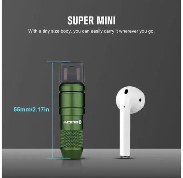 Alt view image 6 of 7 - OLIGHT IMINI 2 EDC Rechargeable Keychain Flashlight, 50 Lumens Compact and Portable Mini Light, Tiny LED Keyring Lights with Built-in Battery Ideal for Everyday Carry and Emergencies (OD Green)