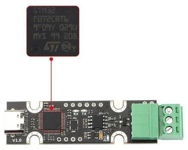 Alt view image 3 of 4 - anicorn 3D printer accessory USB to CAN adapter - Supports CandleLight / CAnable / Klipper