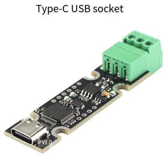 Alt view image 2 of 4 - anicorn 3D printer accessory USB to CAN adapter - Supports CandleLight / CAnable / Klipper