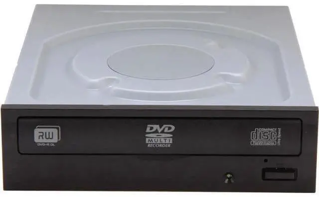 Alt view image 2 of 4 - anicorn DVD Burner - Bulk 24X DVD+R 8X DVD+RW 12X DVD+R DL 24X DVD-R 6X DVD-RW 16X DVD-ROM 48X CD-R 32X CD-RW 48X CD-ROM Black SATA Model iHAS124-04