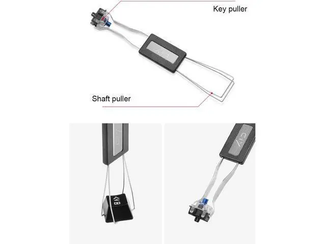 Alt view image 3 of 7 - lucare Universal Keycap Puller Key Puller Keycap Remover Keyboard Removal Tool, Mechanical Keyboard Key Keycap Switch Puller Remover Cap Removal Tool Black One Size