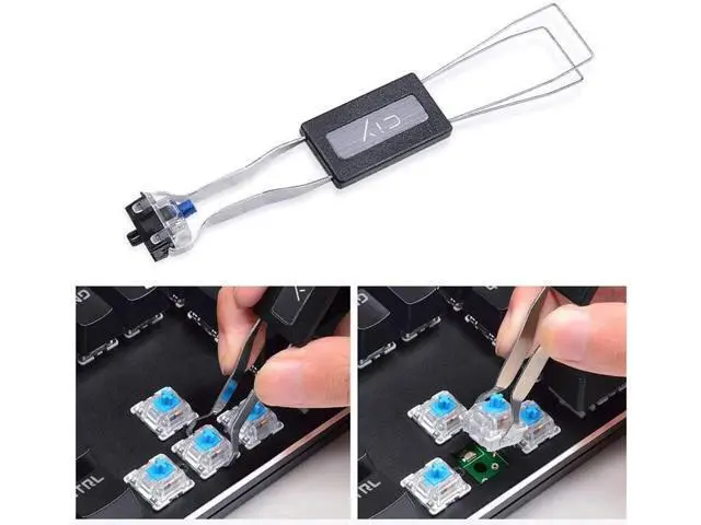 Alt view image 2 of 7 - lucare Universal Keycap Puller Key Puller Keycap Remover Keyboard Removal Tool, Mechanical Keyboard Key Keycap Switch Puller Remover Cap Removal Tool Black One Size