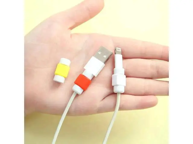 Alt view image 3 of 5 - Earphone Wire Case Protector Cover USB Data Cable Protection Sleeve Headphone Winder For iPhone Cable charger Protector
