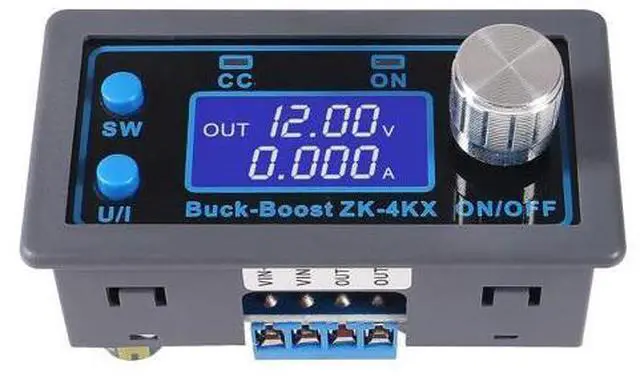 Main image of anicorn DC-DC Buck Boost Converter,Regulator CC CV 0.5-30V 0-4A Adjustable Regulated Power Supply Module DIY Solar Battery Charging Module LCD Display ZK-4KX 1 Pack