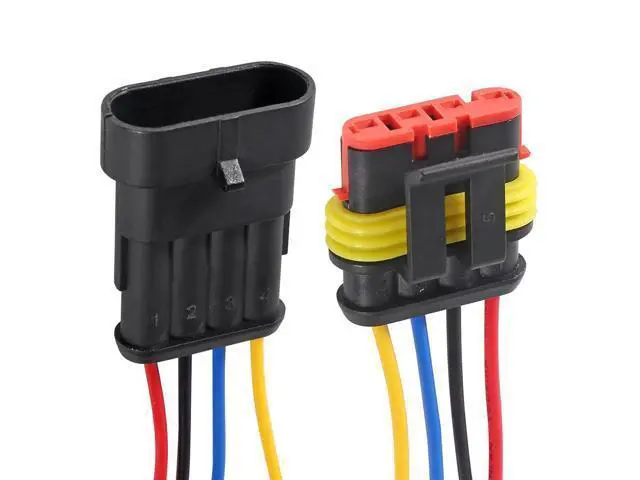 Alt view image 5 of 7 - anicorn 10PACK 16 AWG Way Car Waterproof Electrical Connector,4 pin Plug Auto Electrical Wire Connectors Marine for Car, Truck, Boat, Motorcycle, Trike, Caravan, Marine