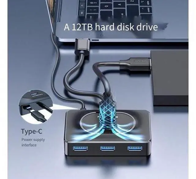 Alt view image 3 of 4 - Customized usb hu hub, usb3.0 docking station, computer, laptop, solid-state drive, usb hub docking station