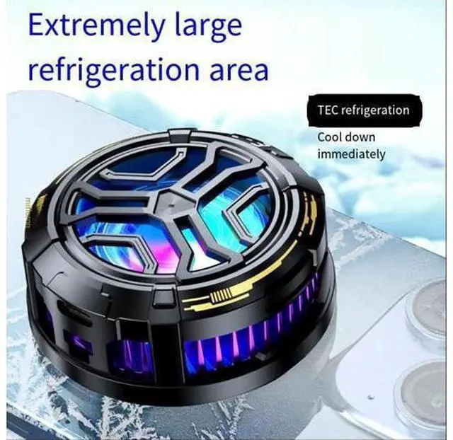 Alt view image 3 of 4 - The new rechargeable mobile phone cooler is a semiconductor cooling and heat dissipation gadget for playing PUBG, a private model for rapid cooling in summer