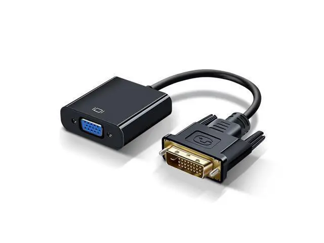 Alt view image 4 of 4 - DVI to VGA Converter - 24+1 Computer Connection Cable - Display High-Definition Conversion Cable - DVI TO VGA Adapter B106 DVI/VGA cable with conversion chip 1.8 meters long