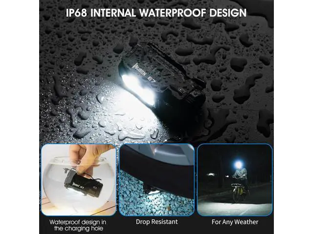 Alt view image 6 of 7 - WUBEN E7 1800 Lumen Rechargeable Mini Flashlight with Magnet - Super Bright 6 Modes EDC Flashlight, Typ-C Rechargeable LED; IP68 Pocket Flashlight for Headlamp Use, Rescue, Camping