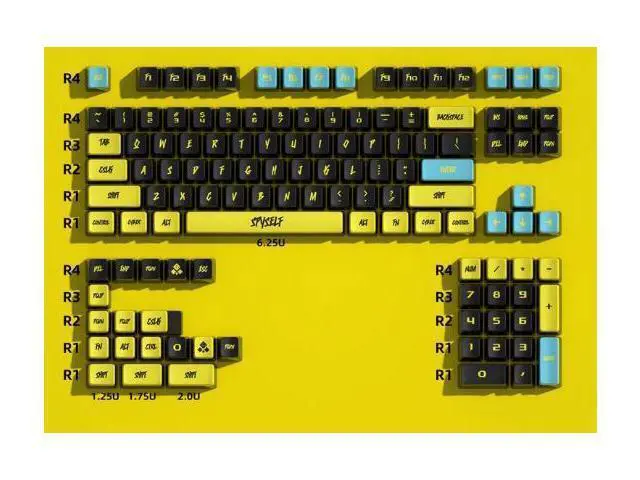 Alt view image 5 of 5 - Four-sided transparent pudding keycaps made of PBT material with thermal transfer technology