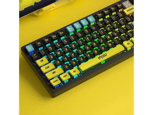 Alt view image 3 of 5 - Four-sided transparent pudding keycaps made of PBT material with thermal transfer technology