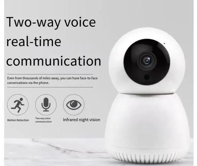 Alt view image 3 of 4 - Snowman Mini Wireless Wi-Fi Security Home Camera Smart High-Definition Night Vision Shaking Camera Two-Way Communication Camera
