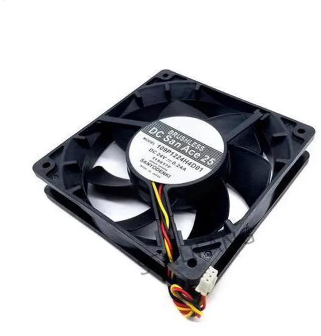 Main image of new for San Ace 120 109P1224H4D01 24V 0.24A 120*120*25mm 12cm 3wires cooling fan