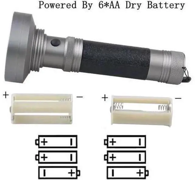 Alt view image 2 of 5 - 395nM 7W Powerful UV Flashlight 100 UV LED Black Light Torch Ultraviolet Lantern For pet urine testing