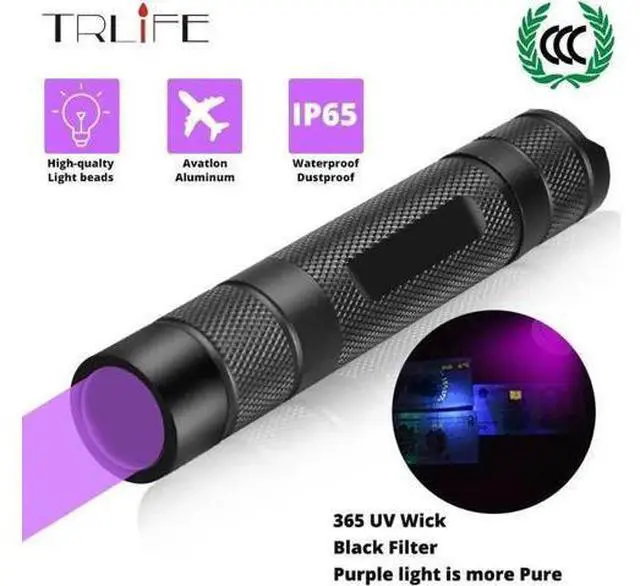 Main image of UV Led Flashlight 365nm Scorpion Ultraviolet Light Lanterna for Money Detector Pet Stains Hunting Marker Checker torch 18650