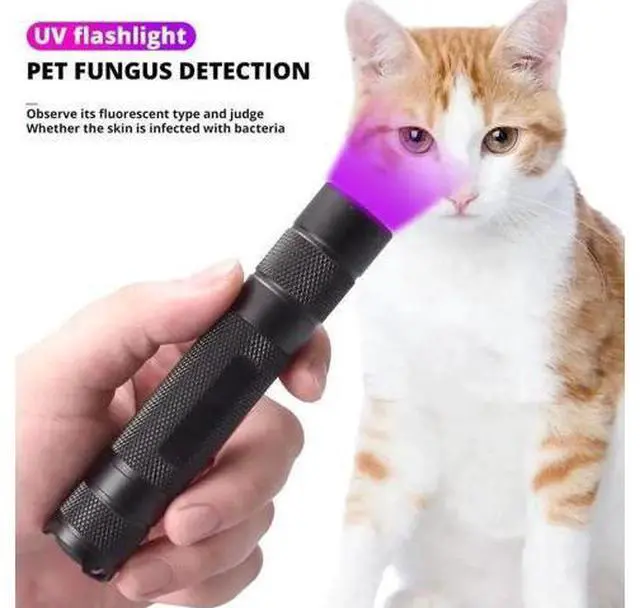 Alt view image 4 of 5 - UV Led Flashlight 365nm Scorpion Ultraviolet Light Lanterna for Money Detector Pet Stains Hunting Marker Checker torch 18650