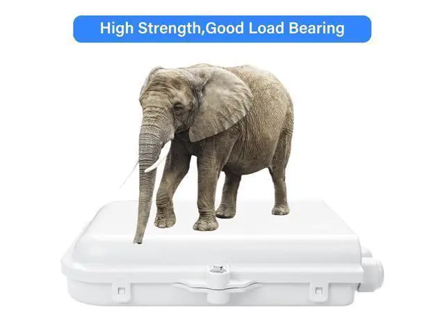 Alt view image 2 of 6 - 8 Core Fiber Distribution Box, ABS Fiber Optic Terminal Box Waterproof Suitable for Indoor or Outdoor Use